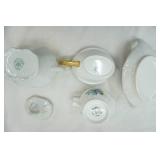 Vintage China Gravy Boats, Covered Sugar Bowl, Creamer