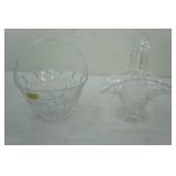 2ct Vintage Crystal Baskets