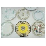 Vintage Collectors Porcelain Plates and Napkin Holder