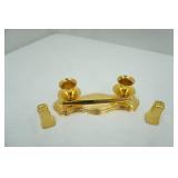 Vintage 22k gold 50th anniversary creamer and sugar