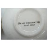 Vintage 22k gold 50th anniversary creamer and sugar