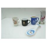 Vintage China watering can planter, ceramic duck planter and other collectible ceramic pieces