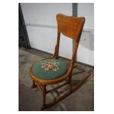 Vintage Victorian-Style Nursing Rocking Chair