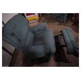 Lazy Boy rocker recliner , green pattern