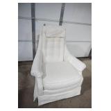 Vintage White Swivel Rocker