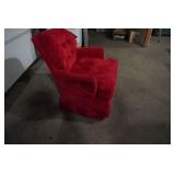 Vintage Red Swivel Rocker