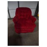Vintage Red Swivel Rocker