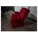 Vintage Red Swivel Rocker