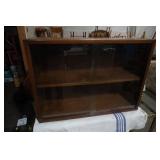 Vintage Wooden Cabinet with 2 sliding glass doors