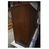 Vintage Wooden Cabinet with 2 sliding glass doors