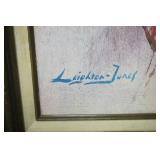 Vintage Art Print  "sad clown" by Leighton Jones