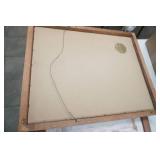 Framed Needlepoint Psalm 23. "Needle Art of the Old World" Collection