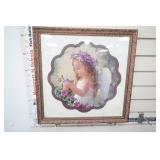 Vintage Home Interior Print 17" square