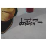 Vintage Framed Art Print "Clown with a phonograph" Chuck Oberstein