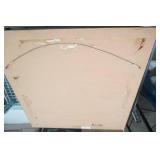 framed batik print by Marnie Dahl 18"square. signed, numbered 189/1400