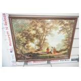 "The Road to Emmaus" framed lithograph print Robert Zund 16"x12"