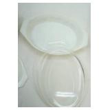 Vintage Pyrex Oval Casseroles w/lids. Golden Acorn, Spring Blossom