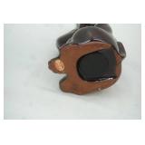 Vintage Enesco Basset Hound Dog ceramic coin bank. 6.5" tall