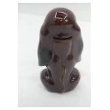 Vintage Enesco Basset Hound Dog ceramic coin bank. 6.5" tall