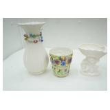 Vintage Inarco Porcelain/Ceramic Cherub Dish, Ceramic Planter, Vase