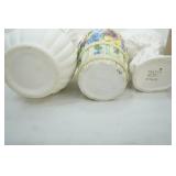 Vintage Inarco Porcelain/Ceramic Cherub Dish, Ceramic Planter, Vase