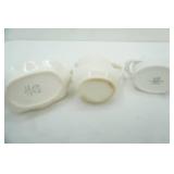 vintage china gravy boat and creamer, LA Ceramica VBC lidded dish