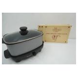 West Bend Slow Cooker with Griddle, Apple Peeler Corer Slicer