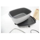 West Bend Slow Cooker with Griddle, Apple Peeler Corer Slicer