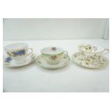Collection of Vintage Tea Cups and Saucers