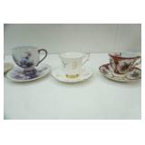 Collection of Vintage Tea Cups and Saucers