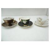 Collection of Vintage Tea Cups and Saucers