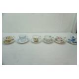 Collection of Vintage Tea Cups and Saucers