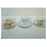 Collection of Vintage Tea Cups and Saucers