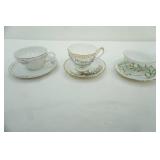 Collection of Vintage Tea Cups and Saucers