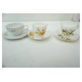 Collection of Vintage Tea Cups and Saucers