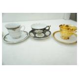 Collection of Vintage Tea Cups and Saucers