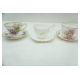 Collection of Vintage Tea Cups and Saucers