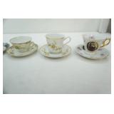 Collection of Vintage Tea Cups and Saucers