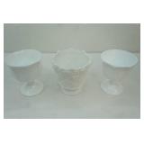 Vintage White Milk Glass Westmoreland and Indiana