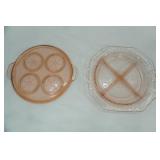 1930s Pink Depression Glass Pieces