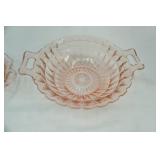 1930s Pink Depression Glass Pieces