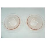 1930s Pink Depression Glass Pieces