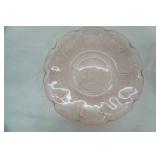 1930s Pink Depression Glass Plates 5ct