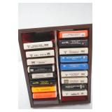 Vintage 8 tracks and rotating rack