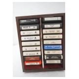 Vintage 8 tracks and rotating rack