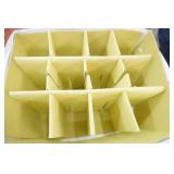 Vintage Quilted Case for Storing Cups (with dividers)