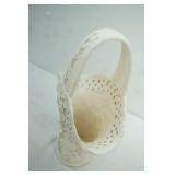 decorative ceramic basket vase 12" tall