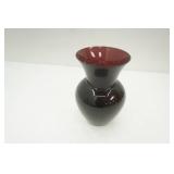 Amethyst Purple Glass Vase 7" tall