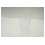 Block Tulip Crystal Vase 8" tall