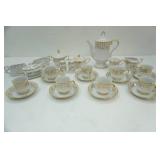 Vintage 50th Anniversary Fine China Tea Collection